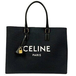 Celine Horizontal Cabas Tote Bag Black Canvas